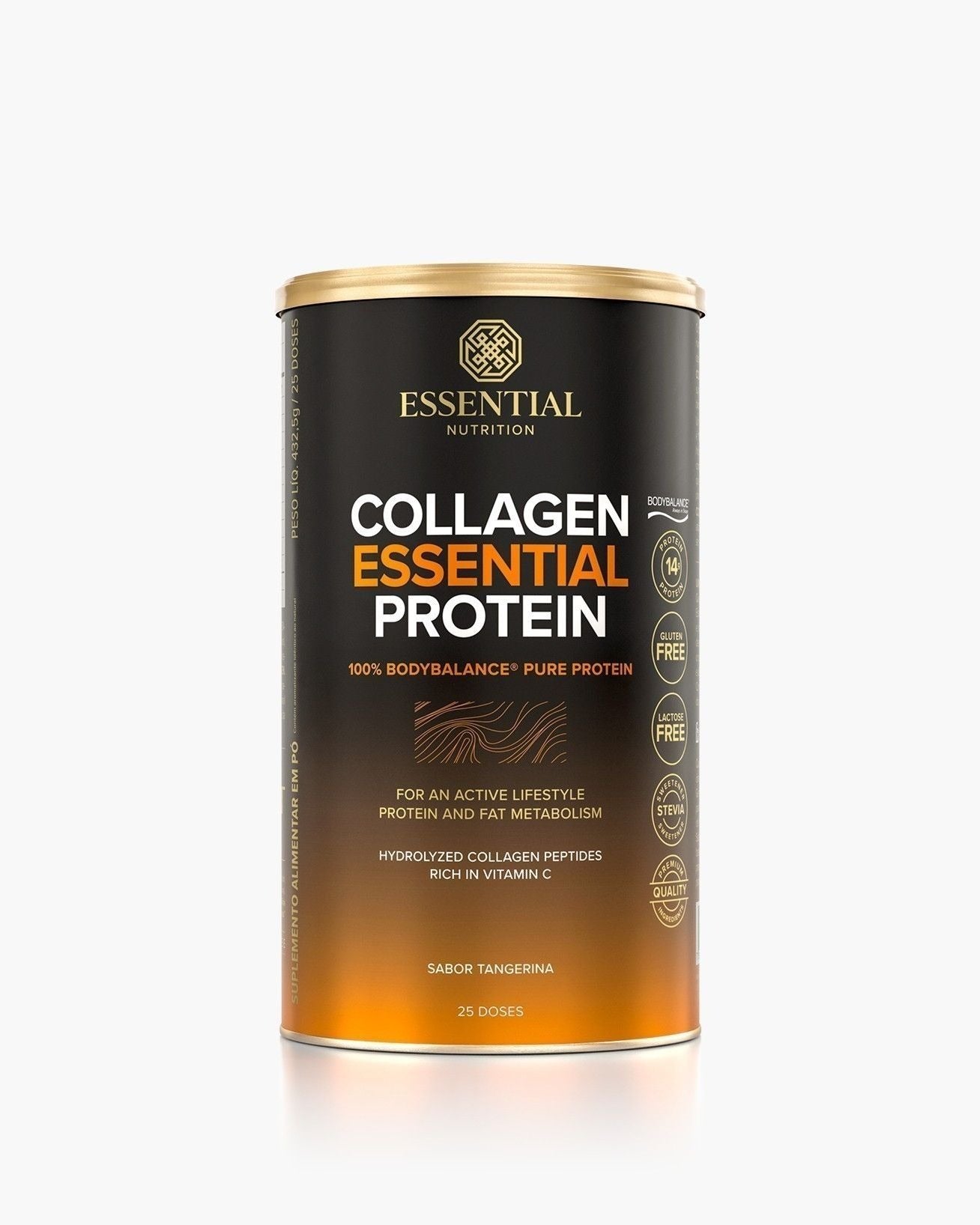 Collagen Essential Protein Tangerina Lata 432,5g | 25 doses